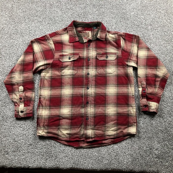 Orvis Other - ORVIS Shirt Large Heavy Perfect Flannel Jacket Plaid Shacket Side‎ Pockets